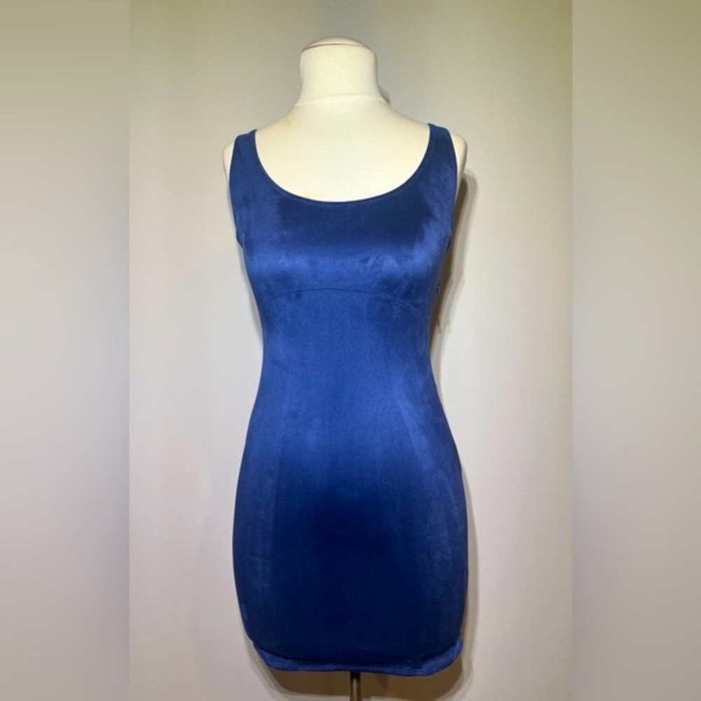 PHILOSOPHY BLUE BODYCON MIDI DRESS | SLEEVELESS | DATE NIGHT | SIZE 2 | NWT - Picture 3 of 10